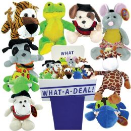 36 Pieces Stuffed Animals 72 Pc Assorted - Animals & Reptiles