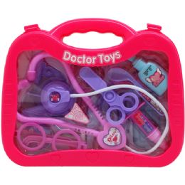 24 Pieces Girls Doctor Play Set In Window Briefcase - Girls Toys