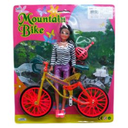 36 Pieces Doll With Mountain Bike - Dolls
