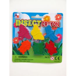 72 Pieces Insect Crayon 6 Pcs - Chalk,Chalkboards,Crayons