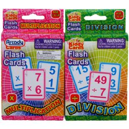 72 Bulk 27 Learning Flash Cards(x & / ) 2asst. In Peg Able Color Box
