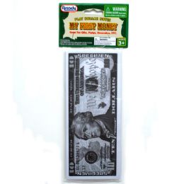 72 of 4"x9" Large Playing Money Bills In Poly Bag W/header