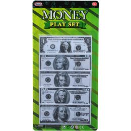 144 Pieces 100 Count Mini Money Play Set In Blister Card - Toy Sets