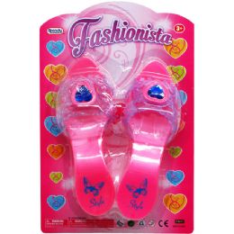 36 Bulk 7" Fashionista Toy Shoes In Blister Card