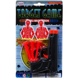 72 Wholesale Soft Dart Gun With Targets In Blister Card