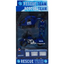 18 Wholesale 4pc Police Rescue Team In Pegable Window Box