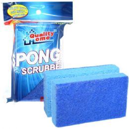 48 Units of 2 Pack Cellulose Sponge Scrubbers Scourer - Scouring Pads & Sponges