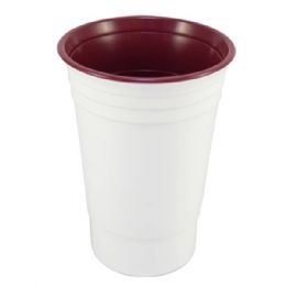 100 Wholesale 16oz Insulated Cups 16oz Double Walled ( Maroon Color Only)