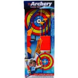 12 Wholesale 22" Super Archery Play Set W/carrying Case In Open Box