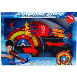 12 Wholesale 15" Crossbow Play Set W/target, In Open Box