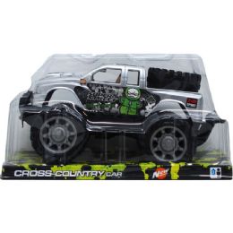 24 Wholesale 9" F/f Off Road Truck On Platform W/blister Cover, Assorted