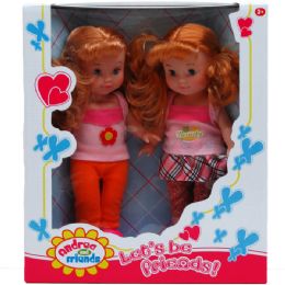 12 Wholesale Two Piece Andrea And Friends Doll Set In Window Box