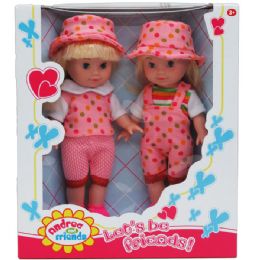12 Wholesale Two Piece Andrea And Friends Doll Set In Window Box