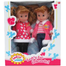 12 Wholesale 2pc 10" Andrea And Friends Doll Set In Window Box