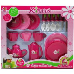 12 Pieces 15pc Tea Play Set In Window Box - Toy Sets