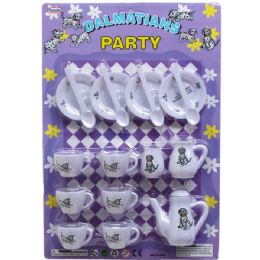 36 Wholesale 18pc Dalmatians Party Tea Play Set In Blister Card