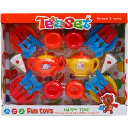 12 Pieces 24pc Tea Play Set In Window Box - Toy Sets