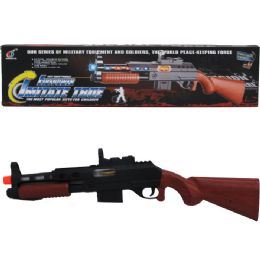 48 Wholesale 22" B/o Toy Rifle W/light & Sound In Color Box