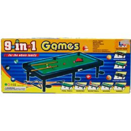 24 Units of 9 In 1 Table Games In Color Box - Sports Toys