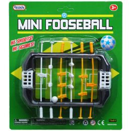 72 Units of 5.5" Mini Fooseball Gameboard In Blister Card - Sports Toys