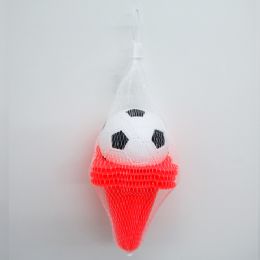72 Wholesale 3" Soccer Ball W/4pc 4.5" Cones In Net Bag W/tag