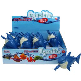 72 Wholesale 6" Pull String Water Toys(shark) In Display