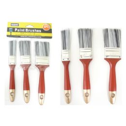 96 Wholesale Paint Brushes 3pc /set 1,1.5,2"