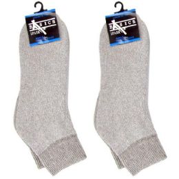 120 of Diabetic Ankle Socks Gray 9-11