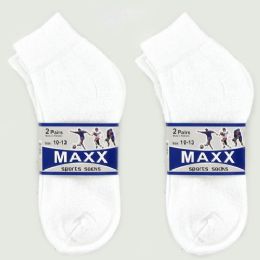 120 Wholesale 2 Pair White Socks Size 11-13 Ankle Socks