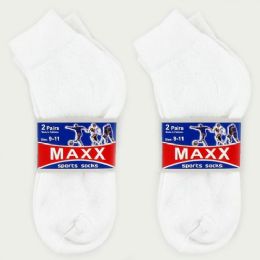 120 Wholesale 2 Pair White Socks Size 9-11 Ankle Socks