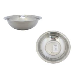96 Pieces 11.2" Stainless Steel Bowl - Plastic Bowls and Plates