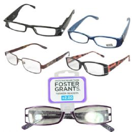 75 Wholesale Foster Grant Reading Glasses 1 Pk Medium Assorted Powers & Styles (1.75-2)