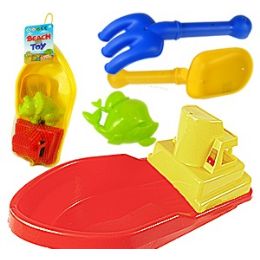 24 Pieces 4 Piece Boat Sand Playsets - Beach Toys