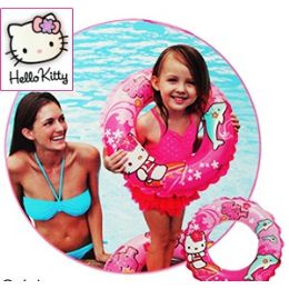 36 Pieces Hello Kitty Swim Rings - Inflatables