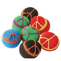 144 Wholesale Woven Peace Sign Footbags
