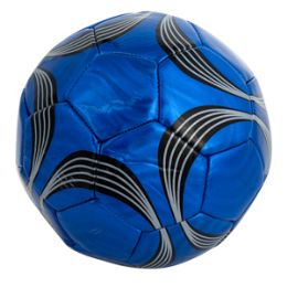 60 Wholesale Official Size Metallic Swirl Soccer Ball