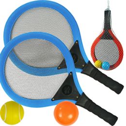 8 Pieces Mesh Paddle Ball Sets - Summer Toys