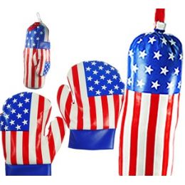 8 Wholesale Child's Stars And Stripes Boxing Sets
