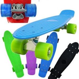 8 Wholesale Complete Plastic & Metal Skateboards.