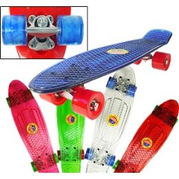 6 Pieces Translucent Skateboards. - Summer Toys