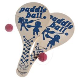 144 Pieces Wooden Paddle Ball Games. - Dominoes & Chess