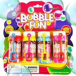 36 Pieces Bubble Fun Bottles 4 Pack - Bubbles