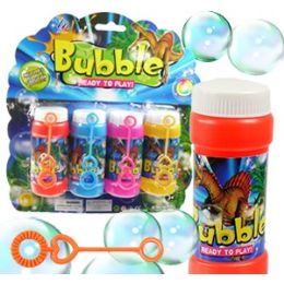 24 Wholesale Dinosaur Bubble Bottles 4 Packs.
