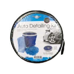 6 Wholesale Car Wash Kit With Collapsible Bucket