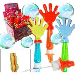 72 Wholesale 3-IN-1 Hand Clapper Bubble Whistles.