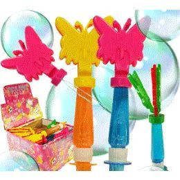 72 Pieces 3-IN-1 Butterfly Clapper, Whistle And Bubbles - Bubbles