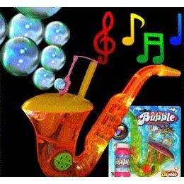 24 Wholesale Flashing Bubble Sax W/ Music