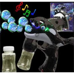 24 Pieces Flashing Orca Bubble Guns W/ Music - Bubbles