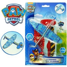 24 Wholesale 2 Piece Nickelodeon's Paw Patrol Spinning Prop Gliders