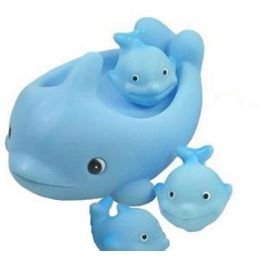 24 Pieces Bath Pals - Blue Whale Family. - Bath And Body